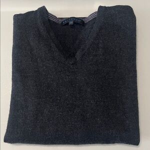 Britches Wool Blend VNeck Sweater Gray Size Small